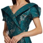 VESTIDO SEDA VERDE TERI JON