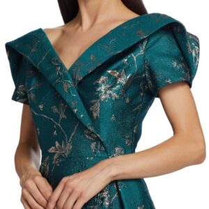 VESTIDO SEDA VERDE TERI JON